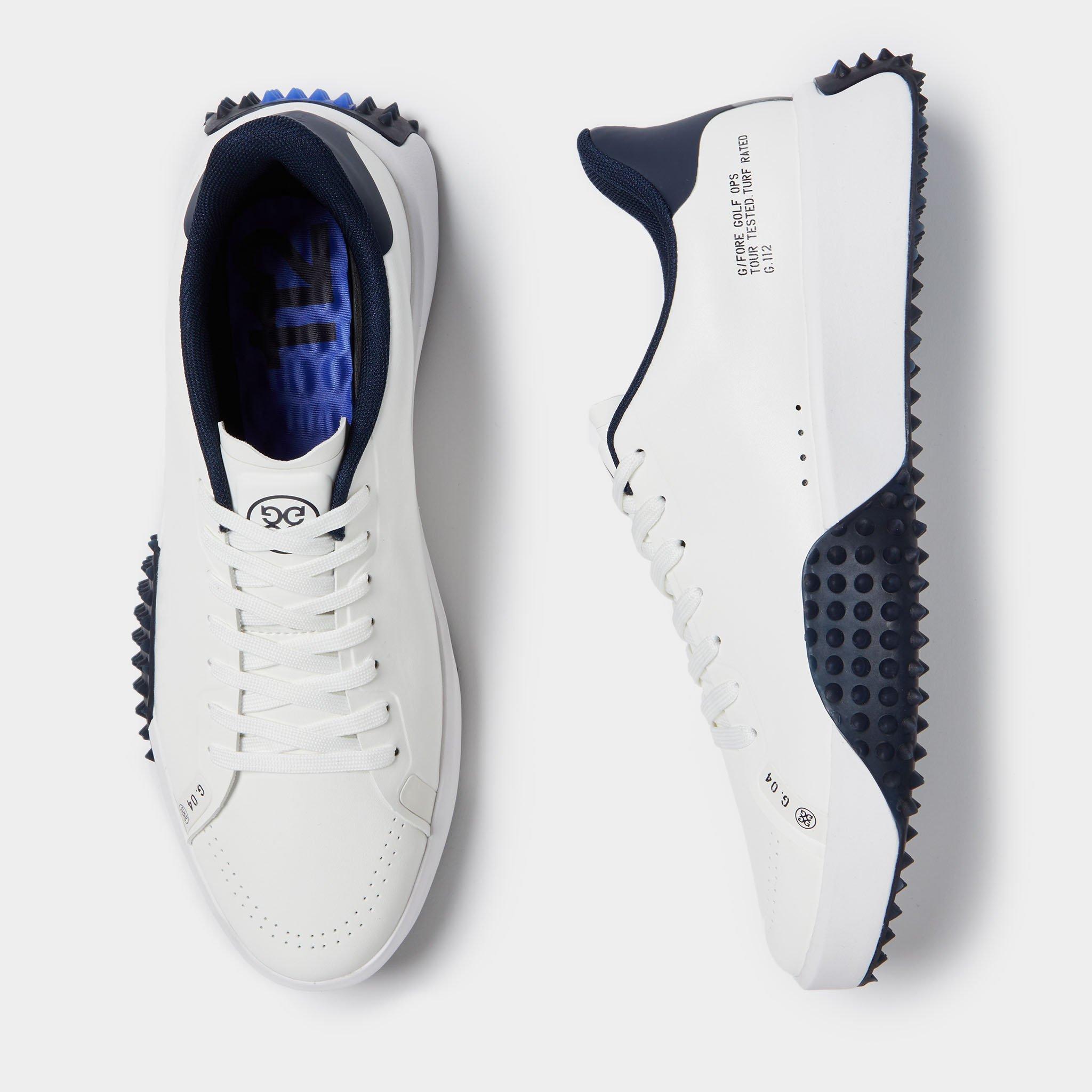 Men's G.112 Spikeless Golf Shoe - White/Navy | G/FORE | Golf Shoes